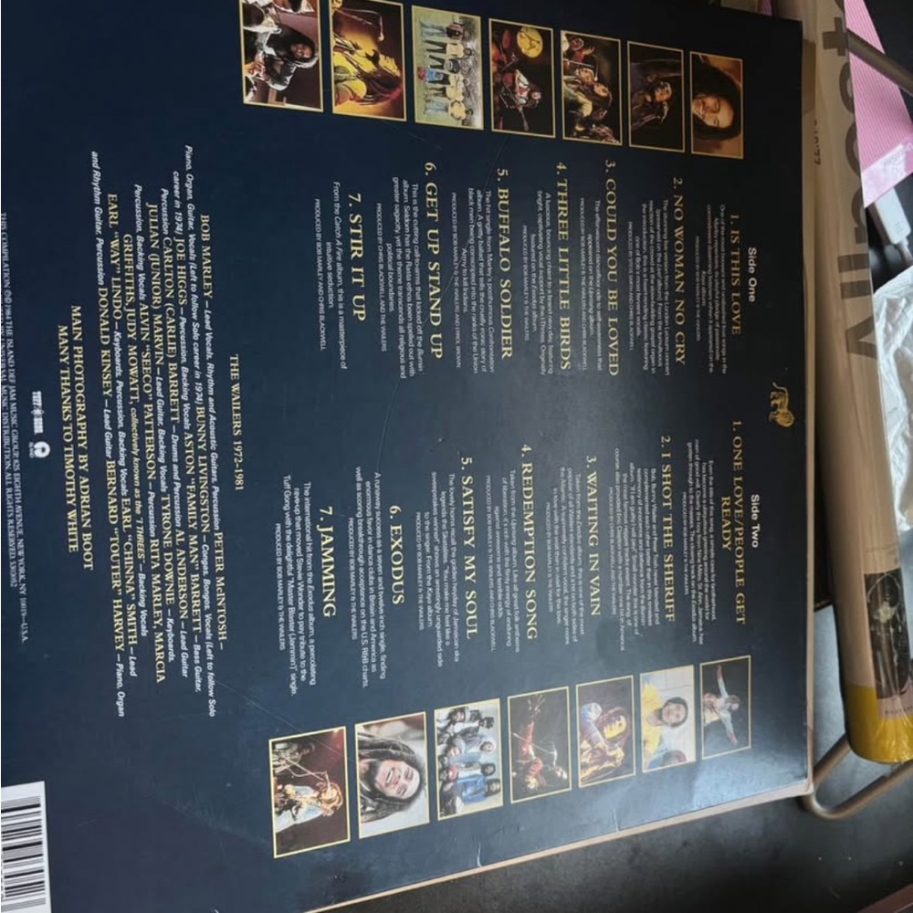 Bob Marley Vinyl Record Album